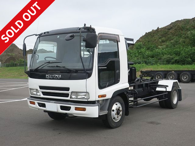 2003 Isuzu Forward, medium-sized arm roll, Shinmaywa aluminum wheels, 219,000km on meter! ★Inspection valid until April 2021★