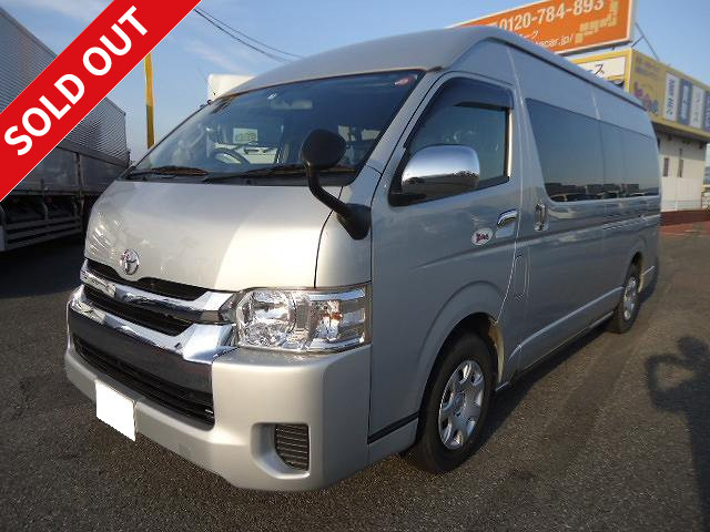 Now available for rental! 2017 Toyota Hiace Wagon Grand Cabin 10-seater gasoline vehicle ETC, rear-view camera, navigation system, dealer inspection record book included