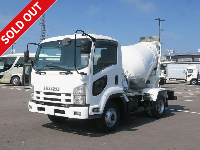 2007 Isuzu Forward Medium-sized concrete mixer truck, Kayaba drum capacity 3.2m3 ★Inspection valid until December 2020★ 