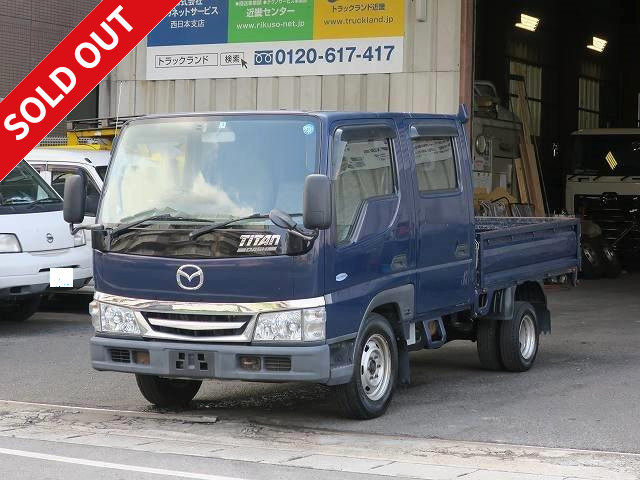 [Price reduced!] 2005 Mazda Titan Dash compact flatbed 6-seater double cab with approx. 178,000km on the odometer!