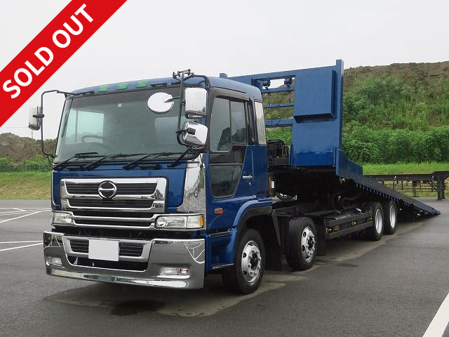 2002 Hino Profia Safety Loader, 4-axle low bed, flower viewing platform, winch and radio control included ★★Vehicle inspection valid until July 2021★★