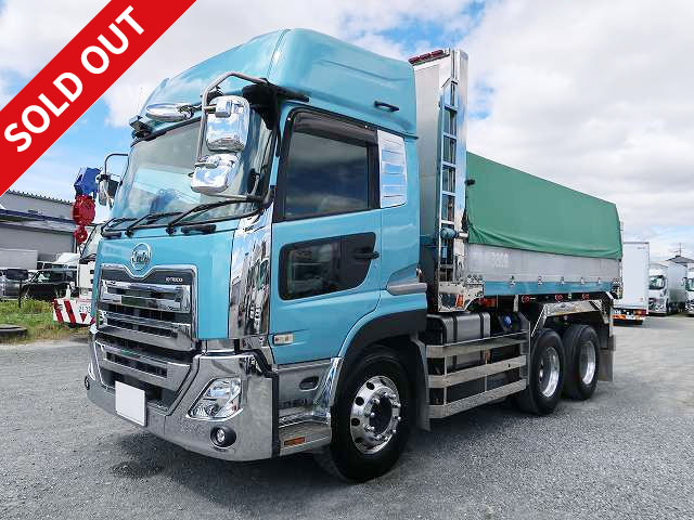 2019 model UD Trucks Quon large dump truck custom Shinmaywa 5100 body 2 differential retarder 420 horsepower aluminum wheels ★Actual mileage on meter: approx. 470,000 km/Vehicle inspection valid until June 2025★