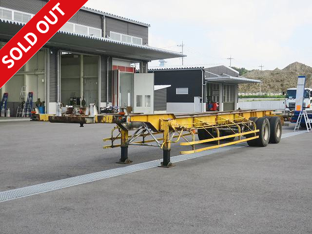 1993 model Furuhafu 2-axle 40ft marine container chassis Loading capacity 24t ★Inspection valid until November 2020★