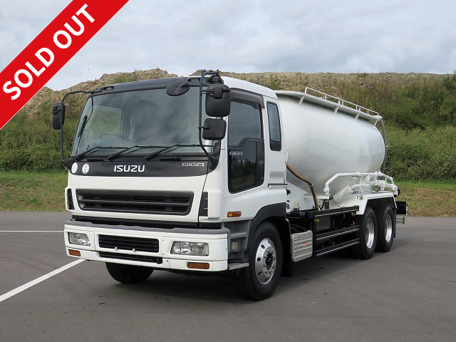 2005 Isuzu Giga Far East Jet Pack (powder transport vehicle) Bulk cement Drum capacity 11.8m3 Aluminum wheels installed ★Actual mileage approx. 366,000km★