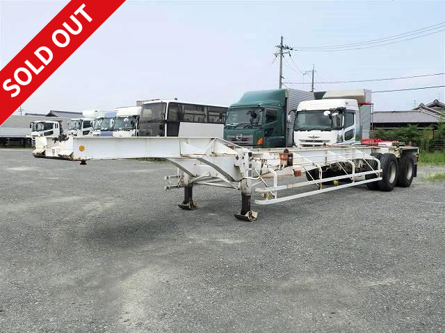 2006 model, Furuhafu, 2-axle, marine container chassis, ABS compatible, load capacity 23.6t, rear air suspension, with lift axle