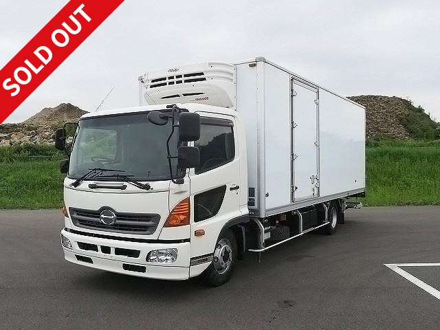 2016 Hino Ranger Medium-sized refrigerated van 6200 wide with storage PG, -30 degree setting made by Mitsubishi Heavy Industries, left side door ★Actual mileage on meter: approx. 394,000 km! ★