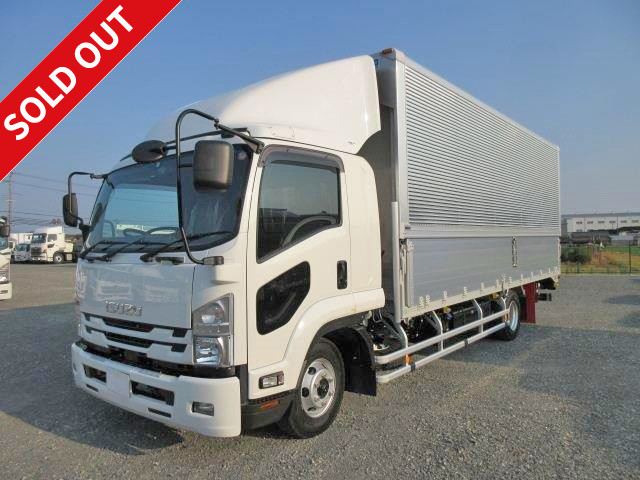 2018 Isuzu Forward, medium-sized aluminum wing, 6200 wide, air guide plate, combination gate, PCS device, dealer inspection record book included