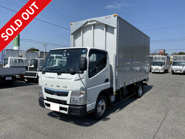 Reiwa 1 model Mitsubishi Fuso Canter 2t aluminum wing full low floor standard long [Semi-medium license required *Semi-medium license or higher]