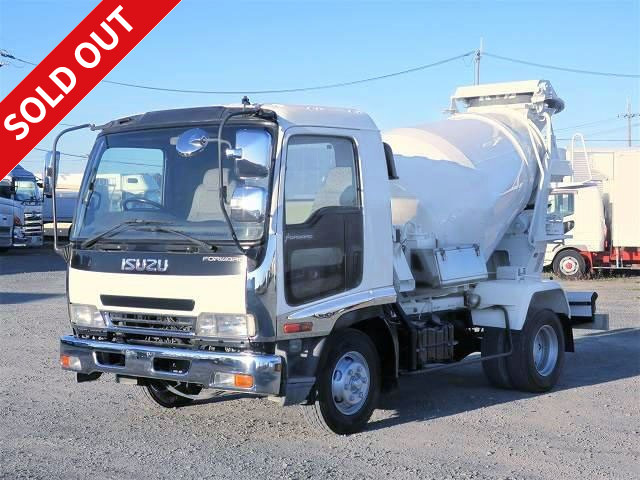 2007 Isuzu Forward Medium-sized Concrete Mixer Truck Kayaba Drum Capacity 3.2m3 *Preliminary Inspection Included*