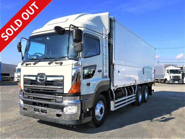 2008 Hino Profia Large aluminum wing, 2 rear axles, retarder, rear view camera, 2 stanchions included 