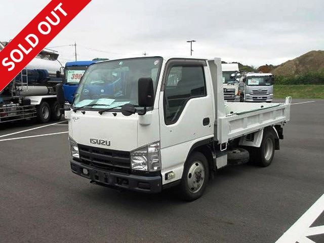 [Price reduced!] 2013 Isuzu Elf 2t dump truck, Shinmaywa, low-floor, with manual cobo lane, 4WD [Semi-medium-sized license required *Semi-medium-sized license or higher]