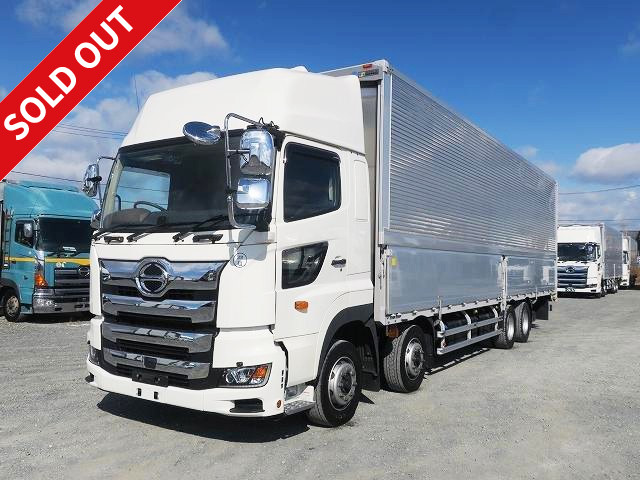 Lease-up! Reiwa 1 model Hino Profia 4-axle low-floor large aluminum wing high roof rear air suspension with retarder ★Dealer inspection record book/Vehicle inspection valid until July 2021★