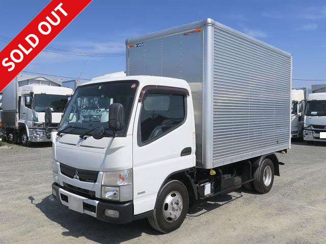 Now available for rental! 2015 Mitsubishi Fuso Canter 2t aluminum van, standard semi-long, fully low-floor ★MOT valid until February 2022★ [Semi-medium-sized (5t only) license compatible *Old standard license OK]