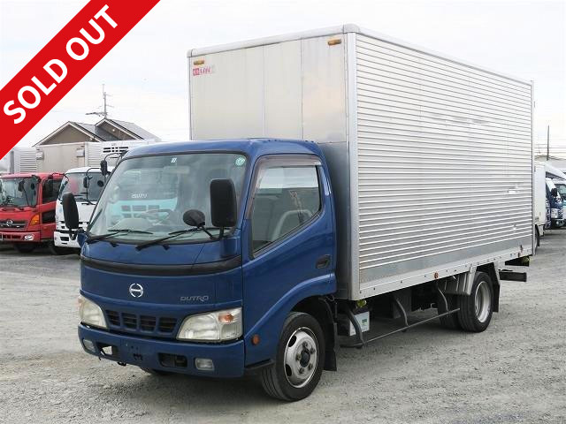 2005 Hino Dutro 2t Aluminum Van Standard Long Fully Low Floor ★ Vehicle inspection valid until July 2021 ★ [Semi-medium license required *Semi-medium license or above]