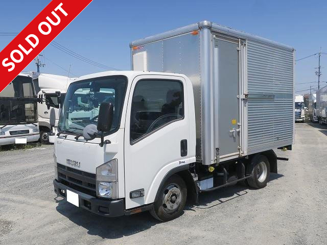 Now available for rental! 2013 Isuzu Elf 2t aluminum van, standard short, low floor, left side door ★MOT valid until February 2022★ [Semi-medium-sized (5t only) license compatible *Old standard license OK]