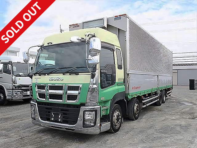 2014 Isuzu Giga Large aluminum wing 4-axle low floor Rear air suspension High roof Smoother specification