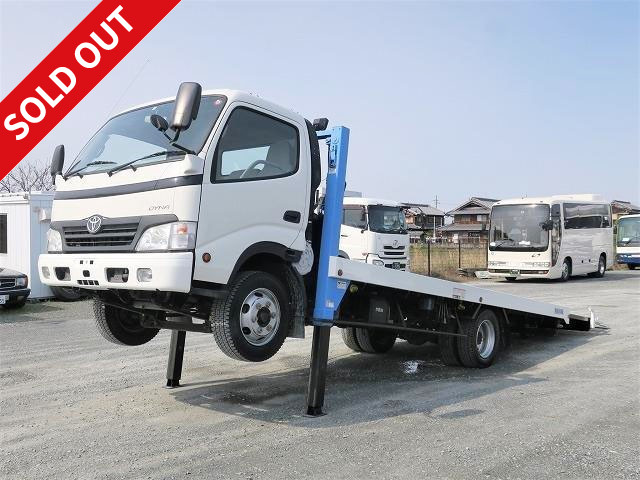 2007 Toyota Dyna small self-loader (car-mounted vehicle) Loading capacity 3.5t Fully low-floor Tadano made Same year Upper parts High jack Winch and radio-controlled car included Walking board 