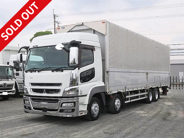 2012 Mitsubishi Fuso Super Great, large aluminum wing, 4-axle low floor, 380 horsepower, high roof, Inomat specification