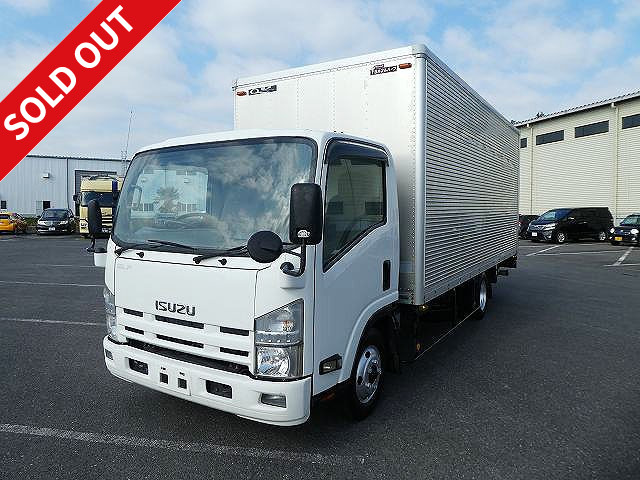 2008 Isuzu Elf 2t Aluminum Van, Wide Extra Long, with Combination Gate, 2-Tier Lashing Rail [Semi-Medium License Compatible *Excluding 5t Limited Edition]