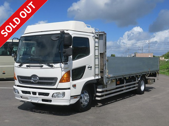 2008 Hino Ranger, heavy-duty flatbed aluminum block, 3-way opening, 6200 wide, 6t load, 240hp, approx. 300,000km on meter