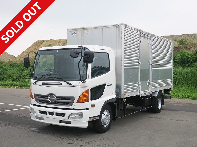 2009 Hino Ranger Medium-sized Aluminum Van with Left Sliding Door and 4 Rear Doors ★Approximately 60,000km on the odometer! ★