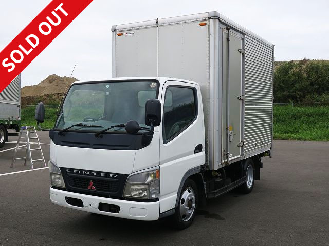 2005 Mitsubishi Fuso Canter 2t Aluminum Van Standard Short Fully Low Floor Interior Height 212cm Left Side Door 1 Lashing Rail [Semi-Medium (5t Limited) License *Old Standard License OK]