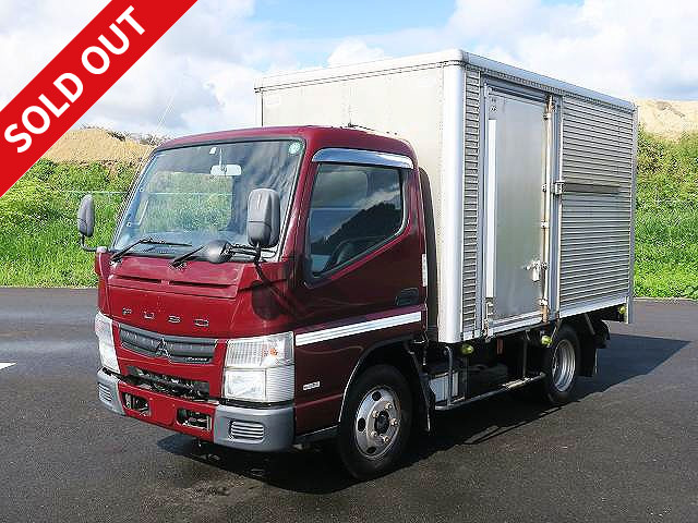 2013 Mitsubishi Fuso Canter 2t Aluminum Van Standard Short (10 shaku) with sliding doors on both sides and rear shutter, full low floor [Semi-medium size (5t only) license compatible *Old standard license OK]