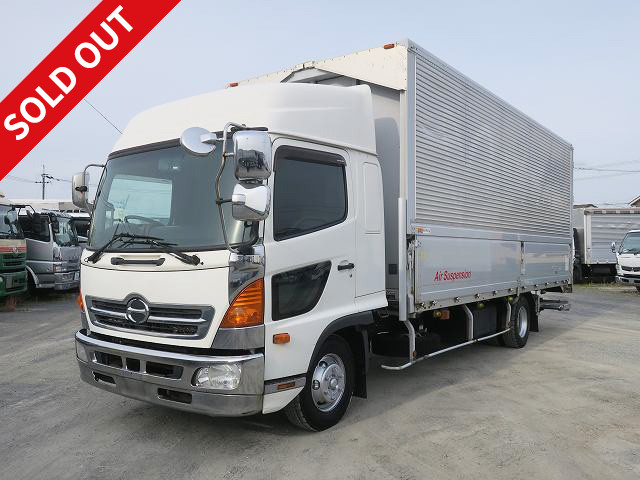 2013 Hino Ranger, medium-sized aluminum wing, 6200 wide, retractable PG, rear air suspension, high roof, 240 horsepower