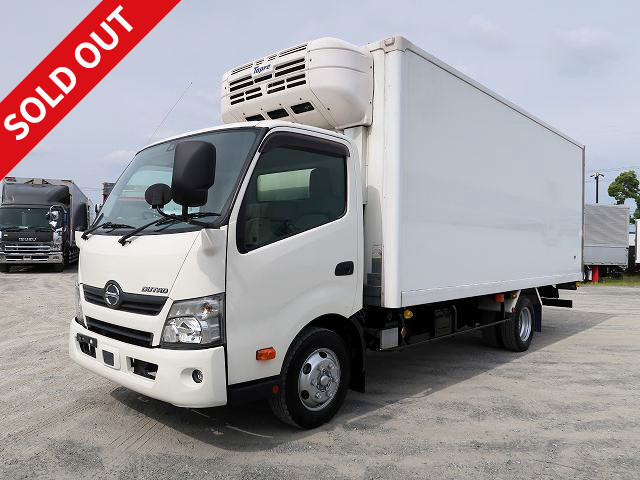 2018 Hino Dutro 3t refrigerated van, wide long, Topre-made, -30 degree setting, standby, with cooling curtain, Keystone, 3 rear doors, full low floor [Semi-medium-sized license compatible *Excluding 5t limited]