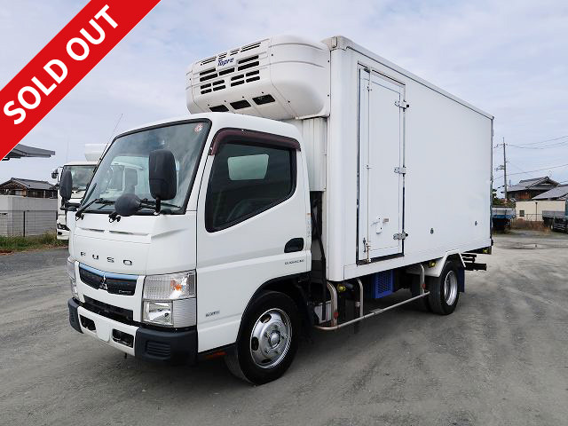 2018 Mitsubishi Fuso Canter 3t refrigerated van, standard long, Topre-made, -30 degree setting, 2-layer standby, with cooling curtain, left side door, 2-tier lashing rail, full low floor, 150 horsepower [medium-sized license compatible *excluding 5t limited]