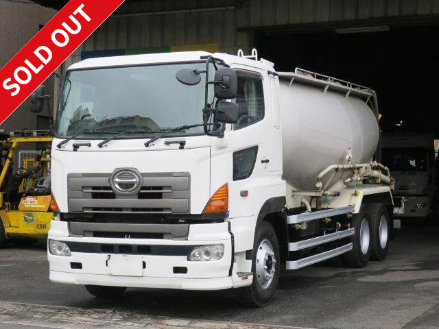 2005 Hino Profia large bulk powder transport vehicle manufactured by Kyokuto Kaihatsu Kogyo, drum capacity 12.0m3, for loading paracement only, vehicle inspection included!!