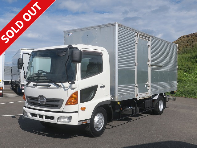 2010 Hino Ranger Medium-sized aluminum van with storage PG and left-side sliding door ★Approximately 310,000km on the meter★