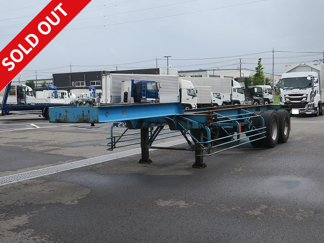 1991 Tokyu 2-axle 20FT marine container chassis, load capacity 20t