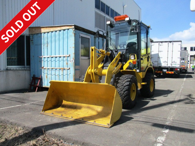 2017 Komatsu WA30 6-type mini wheel loader with cabin, snow removal specification